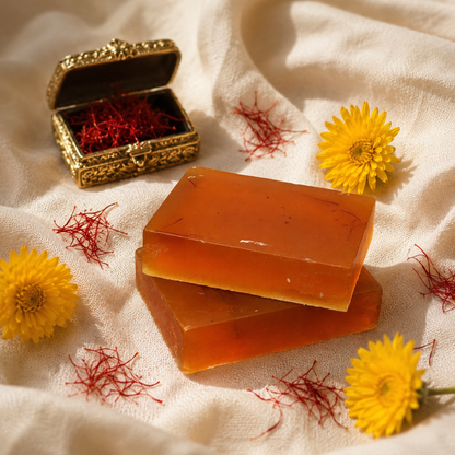 Dazzling Saffron Glow Soap - Natural Handmade Skin Brightener