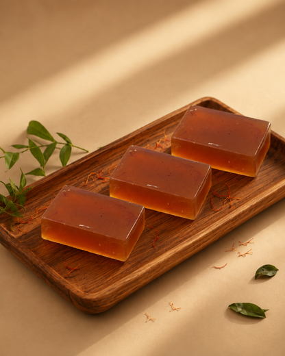 Dazzling Saffron Glow Soap - Natural Handmade Skin Brightener