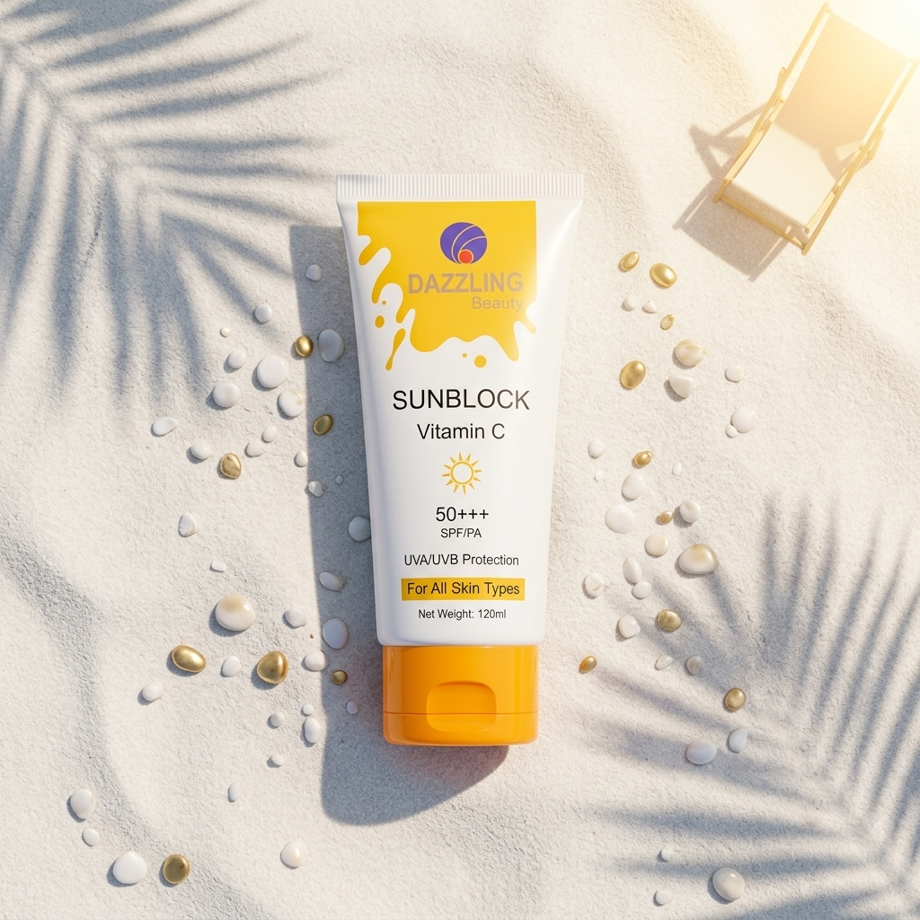 Dazzling Beauty Vitamin C Sunblock SPF 50+++ UVA/UVB Protection Invisible