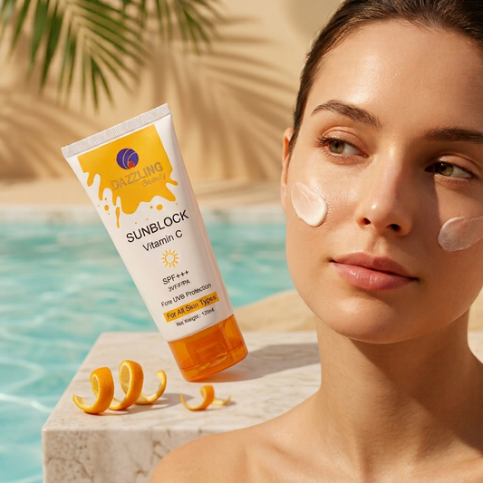 Dazzling Beauty Vitamin C Sunblock SPF 50+++ UVA/UVB Protection Invisible