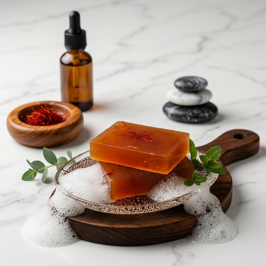 Dazzling Saffron Glow Soap - Natural Handmade Skin Brightener